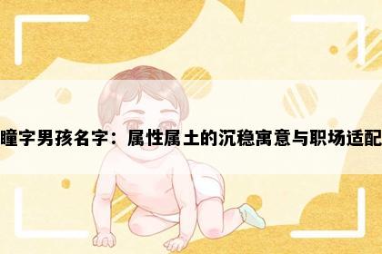 瞳字男孩名字：属性属土的沉稳寓意与职场适配