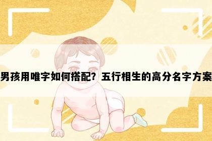 男孩用唯字如何搭配？五行相生的高分名字方案
