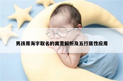 男孩用海字取名的寓意解析及五行属性应用