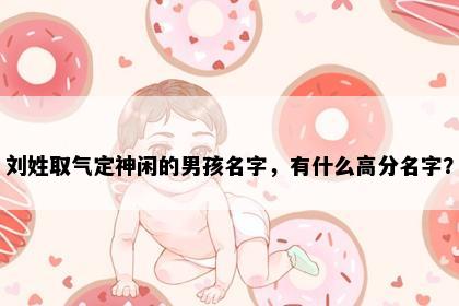 刘姓取气定神闲的男孩名字，有什么高分名字？