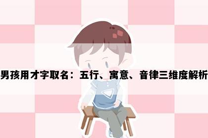 男孩用才字取名：五行、寓意、音律三维度解析